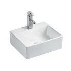 Chaozhou sanitary ware rectangular hand wash bathroom sink ceramic wash basin