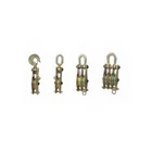 Cable Pulling Pulley Casting Steel Wheel Sheave Hook Type Hoisting Lifting Block For Construction Hoisting Tackle