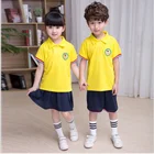 Wholesale modern custom design kids sports kindergarten school uniform