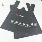 Custom recycle black non woven t-shirt shopping cloth advertising tote eco-friendly grocery shopping bag manufacturer