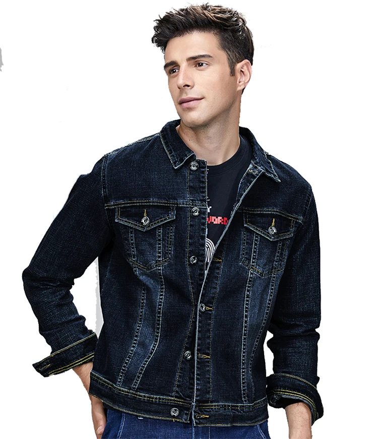 Custom logo Factory Graffiti Street Vintage Denim Fabrics Custom Denim Jacket Men Men's Jackets