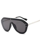 One Piece Lens Style Fashionable Design Mens Goggles Cheap Sun Glasses Custom logo Womens Sunglasses 2019