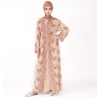 Luxury Kaftan High Density Sequin Embroidery Dubai Middle East Muslim Women Robes Abaya