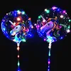 Clear LED Cartoon Character Bobo Balloon 3 Meters Fairy String Light with Battery Box and Stick