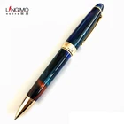Shanghai Lingmo 2020 Luxury Marble Resin Ball Pen Acrylic Ballpoint Pen With CustomLogo