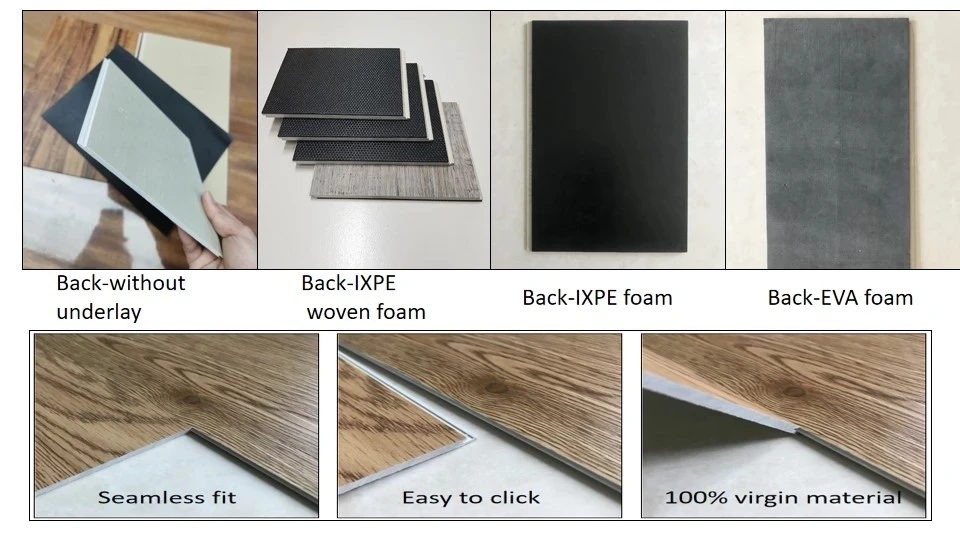 luxury cheap pvc click floor