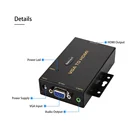 Power Audio Dvd Vga To Hdmi Box Support 1080p 60Hz With Power Adapder Audio Input For DVD PC Laptop