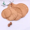 Cheap High Quality Pizza Plates Fruit Bamboo Plates Set Bread Meat Plate Dinnerware Set