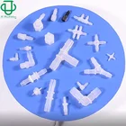 JU Plastic Straight Elbow Wye Tee Corss Barbed Tubing Fittings For 1.6-9.6mm ID