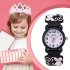 3ATM Waterproof Black Cartoon Two Rabbits Hand Children Kids Branded Watch