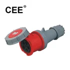 CEE european IP67 5 pins industrial socket 380V 125amp socket outlet for wall mounting