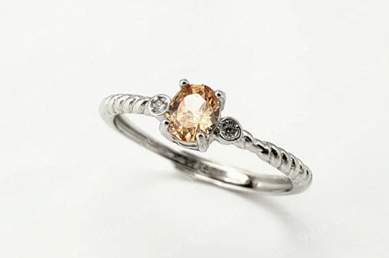 925 Sterling Silver Quartz Natural Wholesale 925 Silver Oval Single Stone Ring