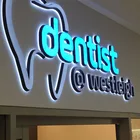 Dentist Advertising Board Epoxy Resin LED Front lit acrylic letter sign