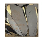 Canvas Painting for Modern Abstract Gold Leaf Silver Foil Canvas Painting Wall Art Wall Decor for Living Room Home Decor
