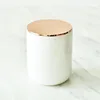 China factory wholesale colorful marble candle jar with lid new candle making jars