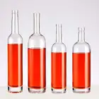 Fruit Glass Vodka Bottle 375ml 500ml Fruit Wine Frosted Glass Bottle Brandy/whiskey/vodka Glass Bottle With Rubber Cap
