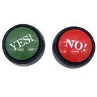 Eco-friendly YES Or NO Buttons Recordable Button Leave A Massage Sound Module Children Toys