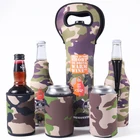 Customized Logo Neoprene water bottle and wine bottle holder/ cooler bag