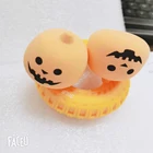 2020 New Halloween themed cosmetic puff make up sponge Pumpkin shape Latex Free makeup blender sponge set