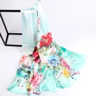 100% Long Gorgeous Digital Printing Scarves Silk Scarf for Female