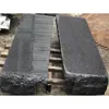 Outdoor stair treads stone black basalt block steps