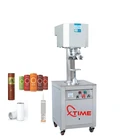 Hot sale semi automatic plastic pet aluminum tin easy open tuna beer drink cans sealing machine