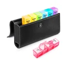 Pill Box Wallet 7 Days Pill Organizer Dispenser Weekly Medicine Holder 21 compartment Travel Plastic pill box