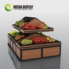3 tier supermarket fruit vegetable display rack shelf