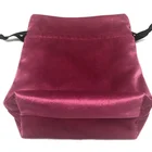 satin pouch polyester drawstring pouch bag promotional gift bag customized logo printed velvet pouch