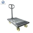loading 300kgs steel heavy duty mover trolley iron picking trolley cargo trolley cart