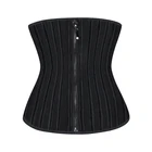 Women Slimming Zip Up Bodysuits Spandex Slim Fit Private Label Latex Body Shaper