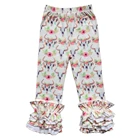 Girls Pants Pantsgirls Girls Icing Leggings Baby Spring Cotton Trim Pants Trousers RTS Ruffle Pants