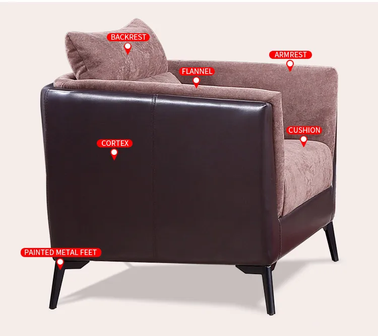 Pengpai Custom Cloth Set Office Furniture Lazy Sofa