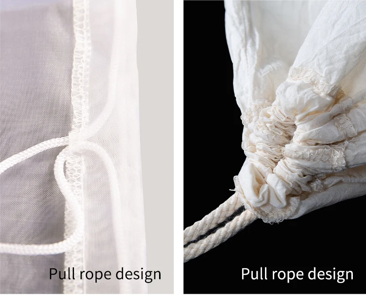 ナットのミルク袋の食品等級のろ過のためのナイロン網ミクロンの浄水器袋 3