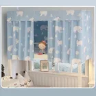 Dorm Hostel Double Upper Set Student Kid Room Diy Sheer Curtain Bunk Bed