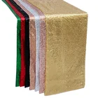 Lorero Factory Wedding party rose Gold Sequin table runner