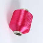 Direct factory FDY 150D High Quality bright filament twisted 100%polyester Yarn for woven label