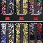 Nail Sticker Art 60 Sets Nail Decoration Accessories Alloy Jewelry Sticker Gold Nail Decoration 3d Nail Art
