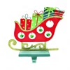 2019 Direct China Manufacturer Stocking Hanger Holder Hooks Creative Santa Claus Reindeer Gift Cart for Christmas Decoration
