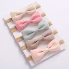 wholesale ins cute bow knot stylish elastic latest designs plain hair accessories baby headbands for girls