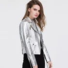 Quality Motorcycle coat Custom Animal sheepskin pure leather jacket Ladies Leather Bomber Jacket