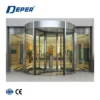aluminum automatic Three-wing glass revolving doors for airports, hotels, mall