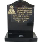 Stone slab headstones China black tombstone funeral granite monument