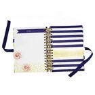 Custom Print Weekly Monthly Diary Agenda Organizer Planner Notebook With Ribbon