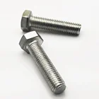 carbon steel DIN933 Hexagonal Head Bolts full thread hex bolt with 2 nuts