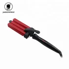 JADDEMPRESS Triple Barrel Hair Waver Curling Iron Hair Curler Iron with LCD Digital Display