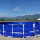 Wholesale Collapsible Round Tarpaulin PVC Fish Farming Tank