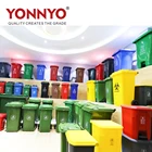 Outdoor large 660 liter foot pedal plastic garbage trash can waste bin