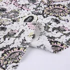 moss woven beautiful pattern crepe floral japanese rayon printed shirt fabric