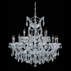 American black iron art chandelier garden lamp crystal chandelier for living room bedroom